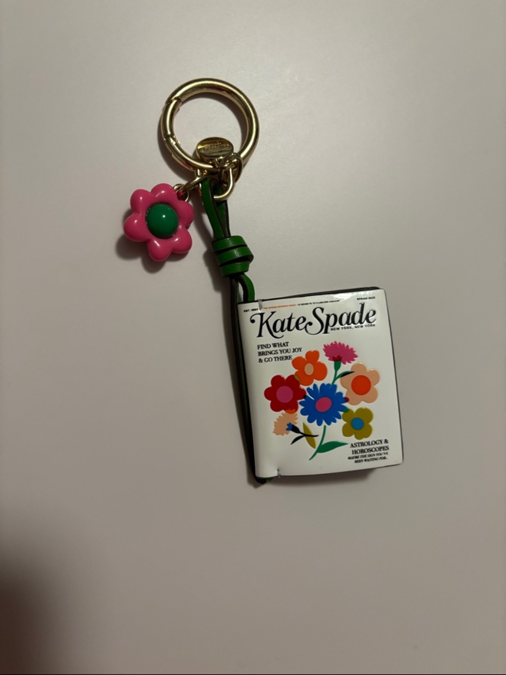 Kate Spade fresh picks magazine bag charm - Picture 5 of 8